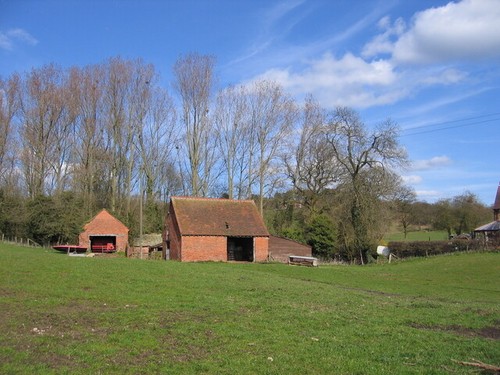 Farm buildings lea end - farm, at