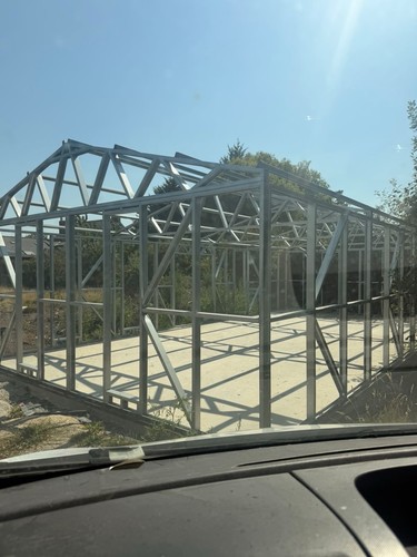 Galvanised steel building - galvanised,