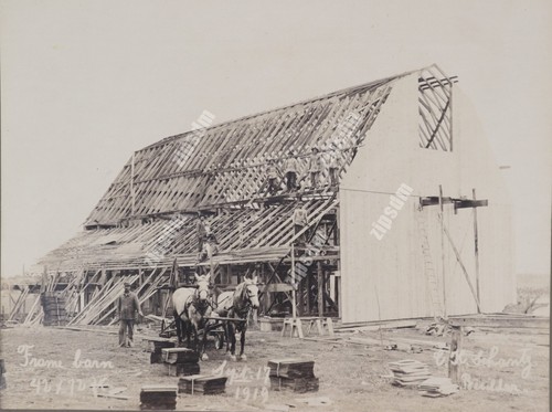Vintage barn construction - vintage,