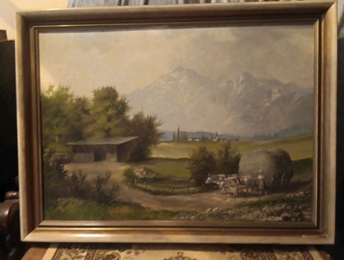 Oil painting canvas - painting,