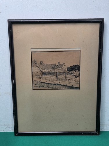Vintage framed farm buildings - framed,