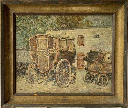 Oil mimi usinger 1893 - oil, hamburg
