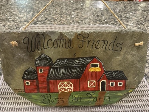 Painted barn silo - painted, welcome