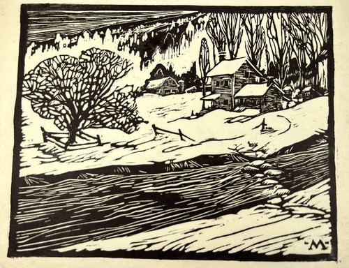 James kirk merrick vtg woodcut - james,