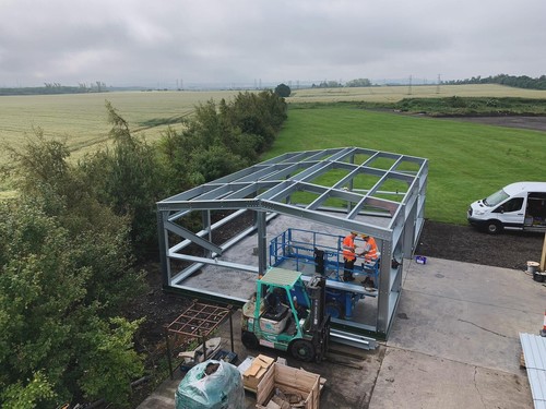 Steel building storage unit - steel, building,