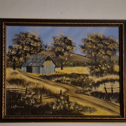 Ladonna signed framed realism - ladonna,