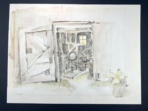 Vintage watercolor painting - vintage,